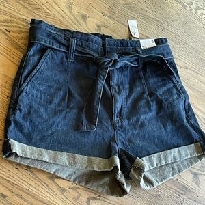 NEW Express shorts high waist dark wash size 12